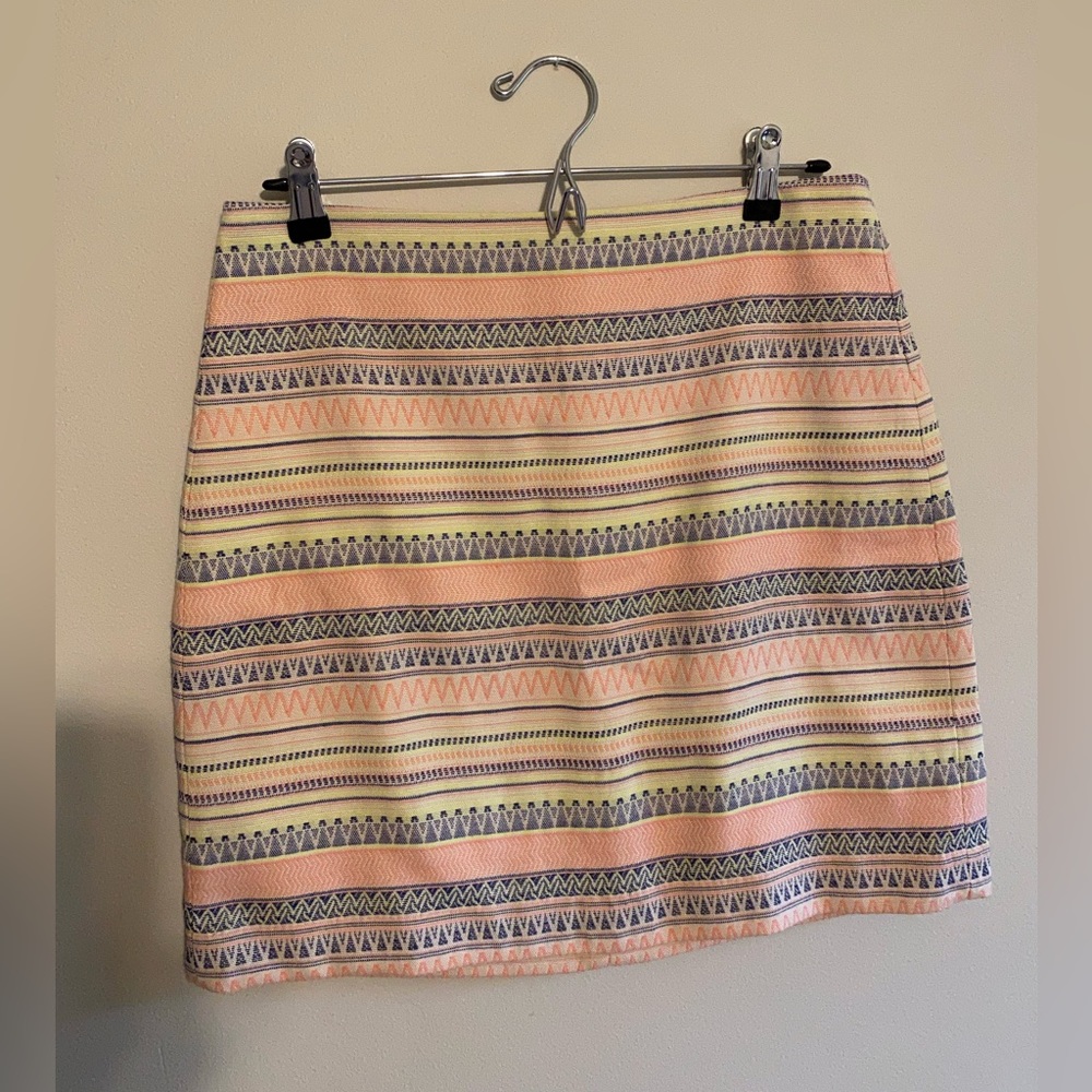 LOFT Multicolor Mini Skirt - size 6